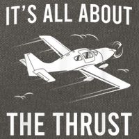 Funny Pilot It's All About The Thrust Airplane Pilot Cotton Canvas Backpack