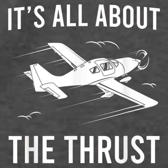 Funny Pilot It's All About The Thrust Airplane Pilot Vector Backpack