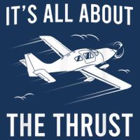 Funny Pilot It's All About The Thrust Airplane Pilot Infant Baby Jersey Bodysuit
