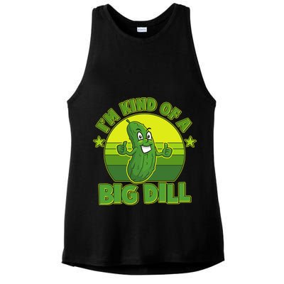 Funny Pickle I'm Kind Of A Big Dill Ladies PosiCharge Tri-Blend Wicking Tank