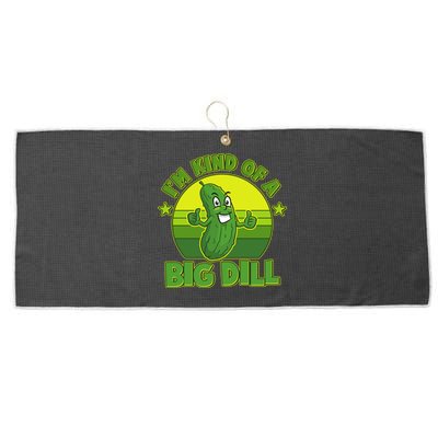 Funny Pickle I'm Kind Of A Big Dill Large Microfiber Waffle Golf Towel