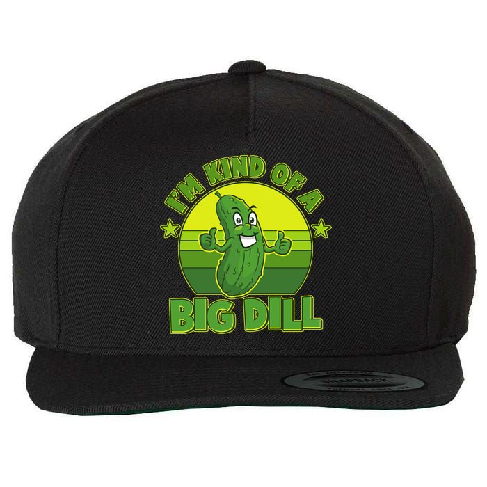 Funny Pickle I'm Kind Of A Big Dill Wool Snapback Cap