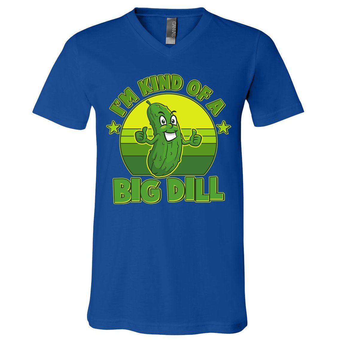 Funny Pickle I'm Kind Of A Big Dill V-Neck T-Shirt