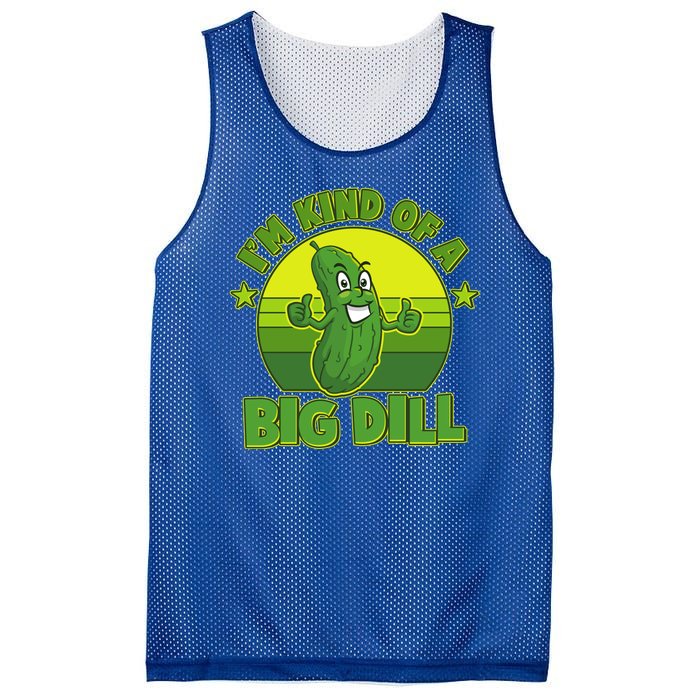 Funny Pickle I'm Kind Of A Big Dill Mesh Reversible Basketball Jersey Tank