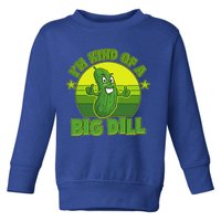 Funny Pickle I'm Kind Of A Big Dill Toddler Sweatshirt