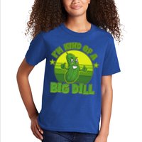 Funny Pickle I'm Kind Of A Big Dill Kids T-Shirt