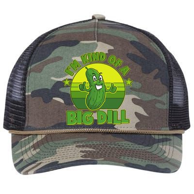 Funny Pickle I'm Kind Of A Big Dill Retro Rope Trucker Hat Cap