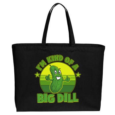 Funny Pickle I'm Kind Of A Big Dill Cotton Canvas Jumbo Tote