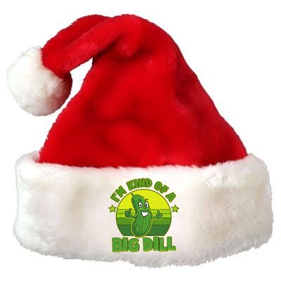 Funny Pickle I'm Kind Of A Big Dill Premium Christmas Santa Hat