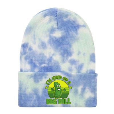 Funny Pickle I'm Kind Of A Big Dill Tie Dye 12in Knit Beanie