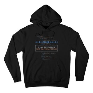 Funny Programmer  I Am A Developer Not Mathematician Hoodie