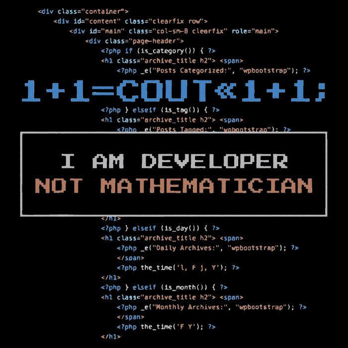 Funny Programmer  I Am A Developer Not Mathematician Coaster