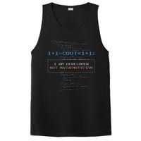 Funny Programmer  I Am A Developer Not Mathematician PosiCharge Competitor Tank