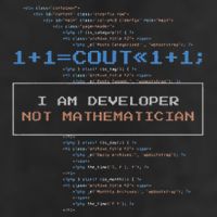 Funny Programmer  I Am A Developer Not Mathematician Trucker Hat