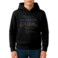 Funny Programmer  I Am A Developer Not Mathematician Kids Hoodie