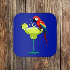 Funny Parrots Ing Margarita On Summer Group Bird Gift Coaster