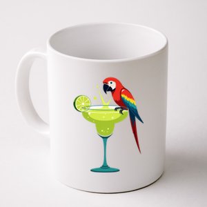 Funny Parrots Ing Margarita On Summer Group Bird Gift Coffee Mug