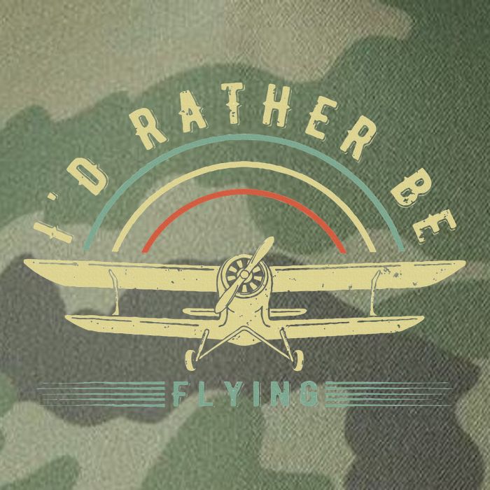 Funny Pilot I'd Rather Be Flying Airplane Pilot Gift Legacy Tie Dye Trucker Hat
