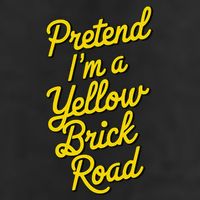 Funny Pretend IM A Yellow Brick Road 7 Panel Mesh Trucker Snapback Hat