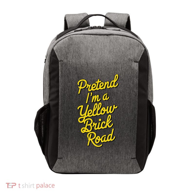 Funny Pretend IM A Yellow Brick Road Vector Backpack