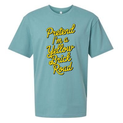 Funny Pretend IM A Yellow Brick Road Sueded Cloud Jersey T-Shirt