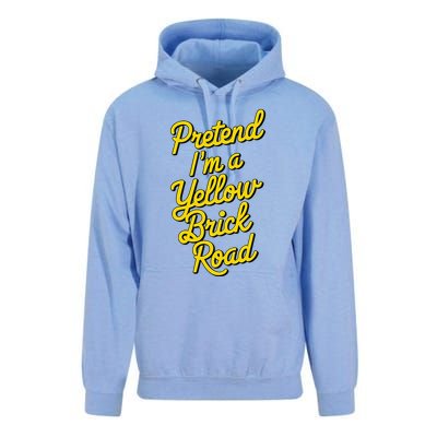 Funny Pretend IM A Yellow Brick Road Unisex Surf Hoodie