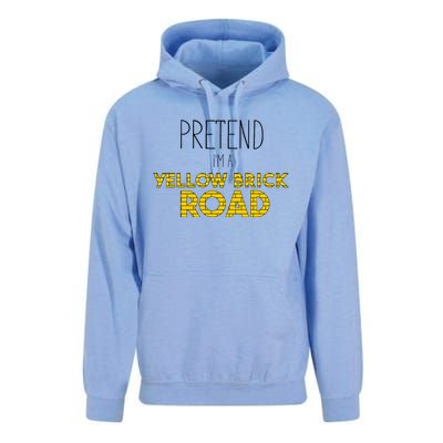 Funny Pretend IM A Yellow Brick Road Unisex Surf Hoodie