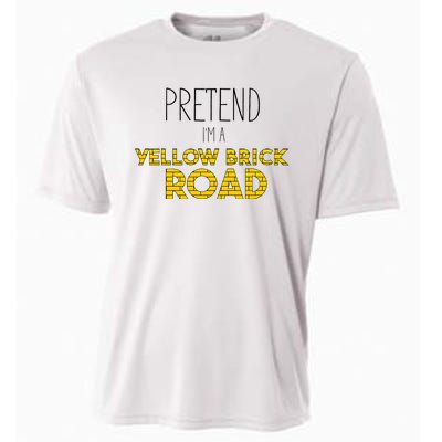 Funny Pretend IM A Yellow Brick Road Cooling Performance Crew T-Shirt