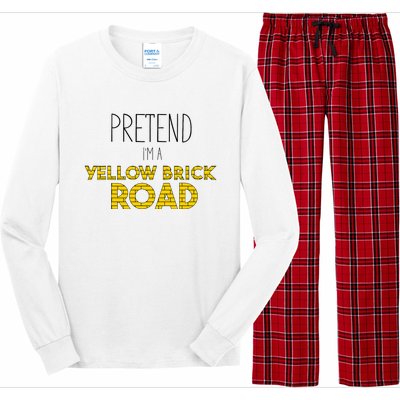 Funny Pretend IM A Yellow Brick Road Long Sleeve Pajama Set