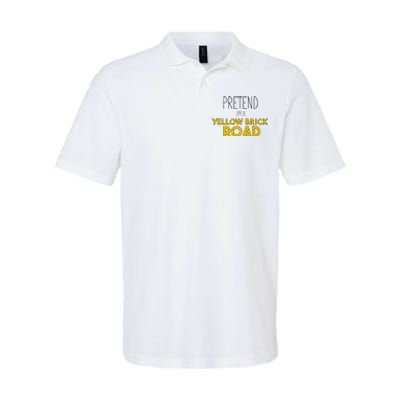 Funny Pretend IM A Yellow Brick Road Softstyle Adult Sport Polo