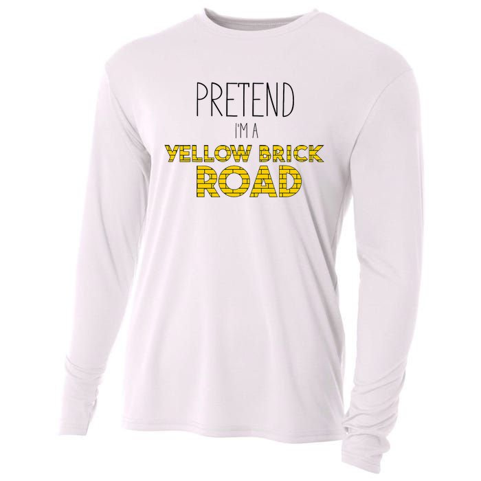 Funny Pretend IM A Yellow Brick Road Cooling Performance Long Sleeve Crew