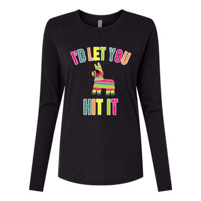 Funny Pinata I'd Let You Hit It Womens Cotton Relaxed Long Sleeve T-Shirt