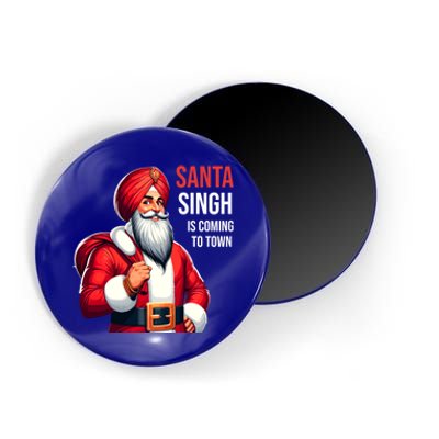 Funny Punjabi Indian Santa Singh Is Coming To Town Gift Magnet