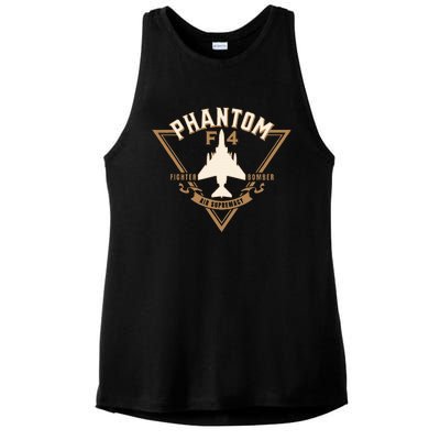 F4 Phantom Ii Naval Fighter Bomber Jet Interceptor Aircraft Ladies PosiCharge Tri-Blend Wicking Tank