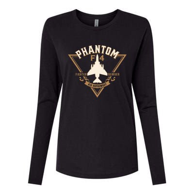 F4 Phantom Ii Naval Fighter Bomber Jet Interceptor Aircraft Womens Cotton Relaxed Long Sleeve T-Shirt