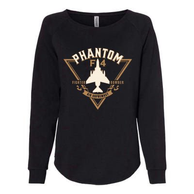 F4 Phantom Ii Naval Fighter Bomber Jet Interceptor Aircraft Womens California Wash Sweatshirt