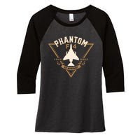 F4 Phantom Ii Naval Fighter Bomber Jet Interceptor Aircraft Women's Tri-Blend 3/4-Sleeve Raglan Shirt