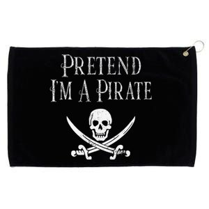 Fun Pretend Im A Pirate Lazy Halloween Costume Skull Swords Grommeted Golf Towel