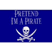 Fun Pretend Im A Pirate Lazy Halloween Costume Skull Swords Bumper Sticker