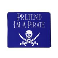 Fun Pretend Im A Pirate Lazy Halloween Costume Skull Swords Mousepad