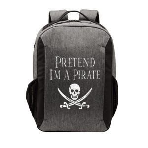 Fun Pretend Im A Pirate Lazy Halloween Costume Skull Swords Vector Backpack