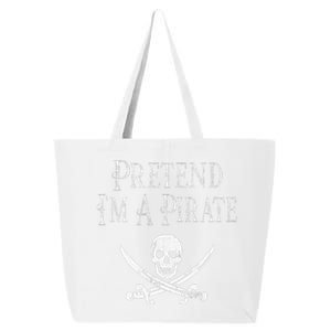 Fun Pretend Im A Pirate Lazy Halloween Costume Skull Swords 25L Jumbo Tote