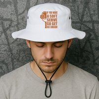 Funny Pickleball If You Want Soft Serve Go Get Ice Cream  Bucket Hat