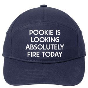 Funny Pookie Is Looking Absolutely Fire Today 7-Panel Snapback Hat