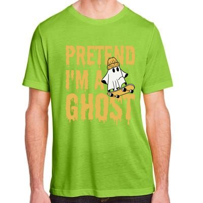 Funny Pretend I’M A Ghost Skateboard Cute Halloween Gift Adult ChromaSoft Performance T-Shirt