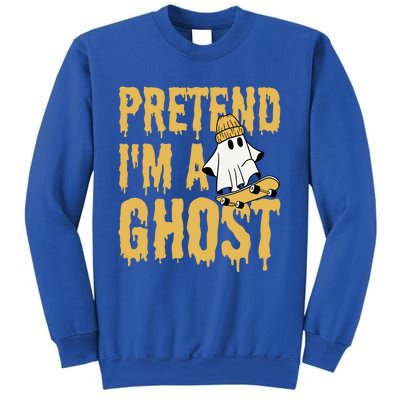 Funny Pretend I’M A Ghost Skateboard Cute Halloween Gift Sweatshirt