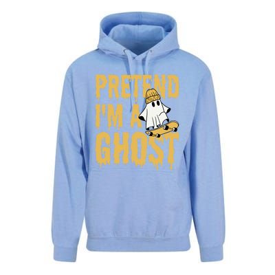 Funny Pretend I’M A Ghost Skateboard Cute Halloween Gift Unisex Surf Hoodie