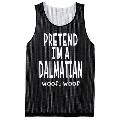 Funny Pretend I'm A Dalmatian Lazy Halloween Mesh Reversible Basketball Jersey Tank