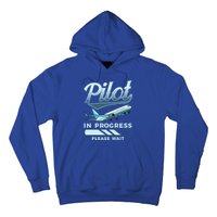 Funny Pilot In Progress Please Wait Airplane Piloting Gift Hoodie