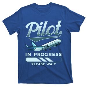 Funny Pilot In Progress Please Wait Airplane Piloting Gift T-Shirt